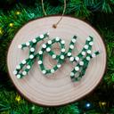  Christmas Tree string Art Ornament kits, Real wood slice, crafts for kids, teens and adults. DIY Christmas ornaments. Party activities