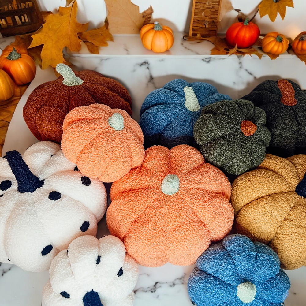 Handmade Plush Pumpkin Decorations | Fall Home Decor | Pumpkin Pillows