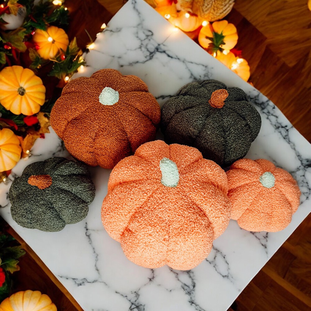 Handmade Plush Pumpkin Decorations | Fall Home Decor | Pumpkin Pillows