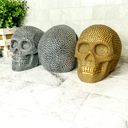  Resin Skull Head, Handmade Halloween Home Decorations for Tabletop, Gothic Halloween Decor & Gifts, High End Halloween Decor