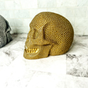  Resin Skull Head, Handmade Halloween Home Decorations for Tabletop, Gothic Halloween Decor & Gifts, High End Halloween Decor