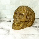  Resin Skull Head, Handmade Halloween Home Decorations for Tabletop, Gothic Halloween Decor & Gifts, High End Halloween Decor