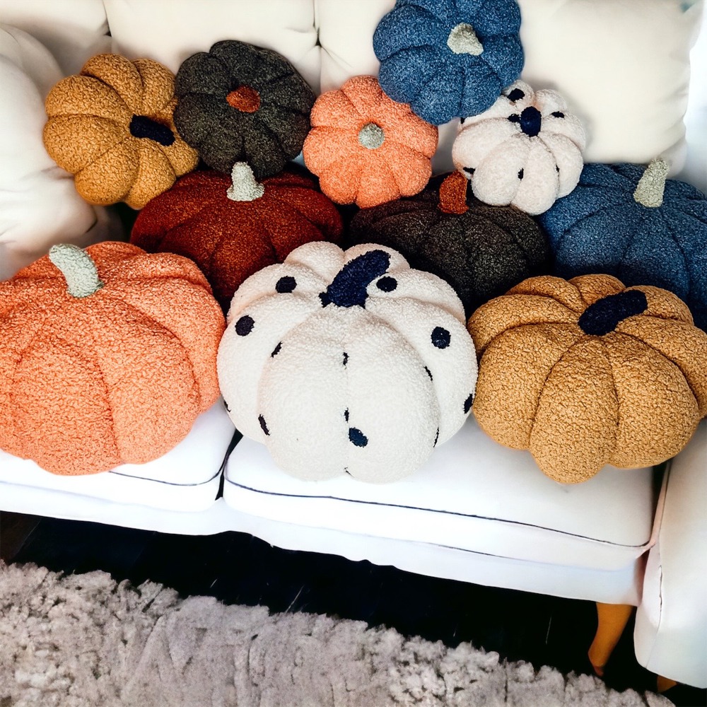 Handmade Plush Pumpkin Decorations | Fall Home Decor | Pumpkin Pillows