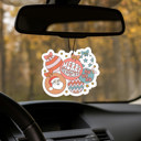  Car Air Fresheners, Hanging Christmas Freshies | Cheap Stocking Stuff Gifts | Pink Christmas | Funny Gift Ideas