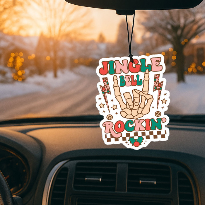 Car Air Fresheners, Hanging Christmas Freshies | Cheap Stocking Stuff Gifts | Pink Christmas | Funny Gift Ideas