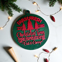 Farm Fresh Handmade Wooden Christmas Ornaments, Farm Fresh Christmas Tree Holiday Home Decor, Unique Hanging Christmas Tree Decorations