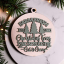 Farm Fresh Handmade Wooden Christmas Ornaments, Farm Fresh Christmas Tree Holiday Home Decor, Unique Hanging Christmas Tree Decorations