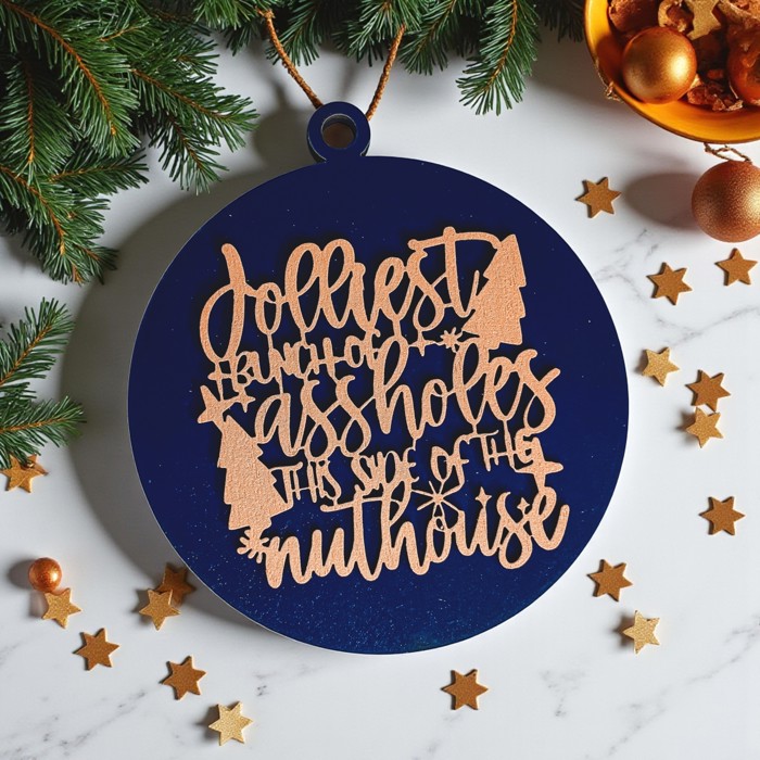 Handmade Wooden Christmas Ornaments, Farm Fresh Christmas Tree Holiday Home Decor, Unique Hanging Christmas Tree Decorations