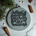 Jolliest Bunch of Handmade Wooden Christmas Ornaments, Farm Fresh Christmas Tree Holiday Home Decor, Unique Hanging Christmas Tree Decorations