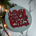 Jolliest Bunch of Handmade Wooden Christmas Ornaments, Farm Fresh Christmas Tree Holiday Home Decor, Unique Hanging Christmas Tree Decorations