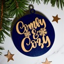 Comfy & Cozy Handmade Wooden Christmas Ornaments, Farm Fresh Christmas Tree Holiday Home Decor, Unique Hanging Christmas Tree Decorations