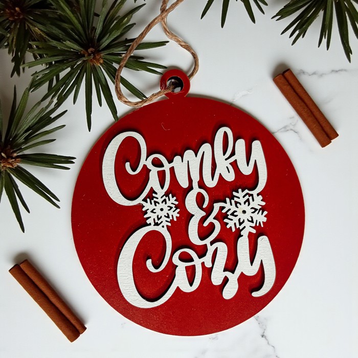 Handmade Wooden Christmas Ornaments, Farm Fresh Christmas Tree Holiday Home Decor, Unique Hanging Christmas Tree Decorations