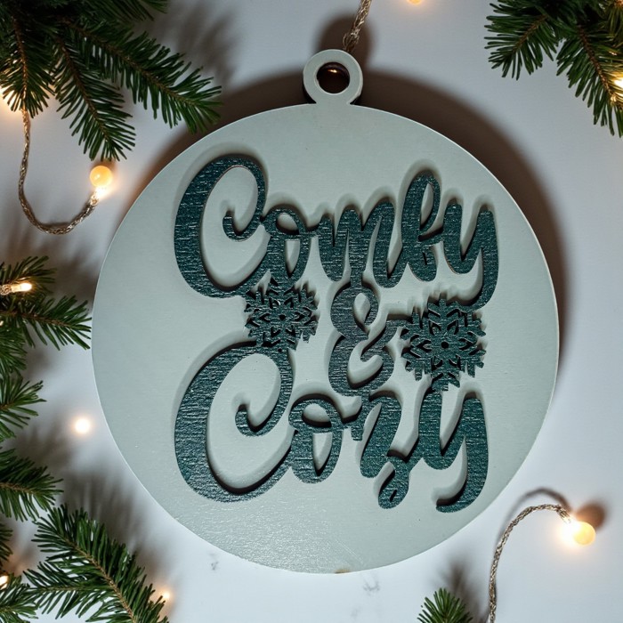 Handmade Wooden Christmas Ornaments, Farm Fresh Christmas Tree Holiday Home Decor, Unique Hanging Christmas Tree Decorations