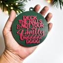 Deck the Halls Handmade Wooden Christmas Ornaments, Farm Fresh Christmas Tree Holiday Home Decor, Unique Hanging Christmas Tree Decorations