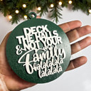 Deck the Halls Handmade Wooden Christmas Ornaments, Farm Fresh Christmas Tree Holiday Home Decor, Unique Hanging Christmas Tree Decorations