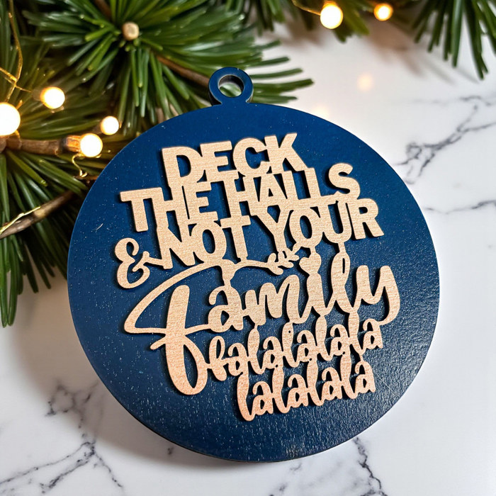 Handmade Wooden Christmas Ornaments, Farm Fresh Christmas Tree Holiday Home Decor, Unique Hanging Christmas Tree Decorations