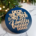 Deck the Halls Handmade Wooden Christmas Ornaments, Farm Fresh Christmas Tree Holiday Home Decor, Unique Hanging Christmas Tree Decorations