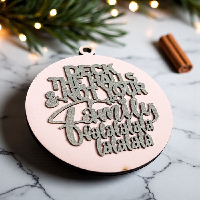 Handmade Wooden Christmas Ornaments, Farm Fresh Christmas Tree Holiday Home Decor, Unique Hanging Christmas Tree Decorations