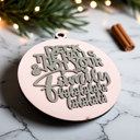 Deck the Halls Handmade Wooden Christmas Ornaments, Farm Fresh Christmas Tree Holiday Home Decor, Unique Hanging Christmas Tree Decorations