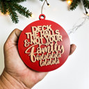Deck the Halls Handmade Wooden Christmas Ornaments, Farm Fresh Christmas Tree Holiday Home Decor, Unique Hanging Christmas Tree Decorations