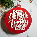 Deck the Halls Handmade Wooden Christmas Ornaments, Farm Fresh Christmas Tree Holiday Home Decor, Unique Hanging Christmas Tree Decorations