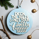 Deck the Halls Handmade Wooden Christmas Ornaments, Farm Fresh Christmas Tree Holiday Home Decor, Unique Hanging Christmas Tree Decorations