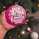 Deck the Halls Handmade Wooden Christmas Ornaments, Farm Fresh Christmas Tree Holiday Home Decor, Unique Hanging Christmas Tree Decorations