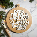 Deck the Halls Handmade Wooden Christmas Ornaments, Farm Fresh Christmas Tree Holiday Home Decor, Unique Hanging Christmas Tree Decorations