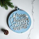 Filthy Animal Handmade Wooden Christmas Ornaments, Farm Fresh Christmas Tree Holiday Home Decor, Unique Hanging Christmas Tree Decorations