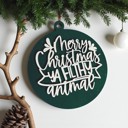 Filthy Animal Handmade Wooden Christmas Ornaments, Farm Fresh Christmas Tree Holiday Home Decor, Unique Hanging Christmas Tree Decorations