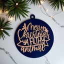 Filthy Animal Handmade Wooden Christmas Ornaments, Farm Fresh Christmas Tree Holiday Home Decor, Unique Hanging Christmas Tree Decorations