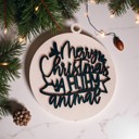 Filthy Animal Handmade Wooden Christmas Ornaments, Farm Fresh Christmas Tree Holiday Home Decor, Unique Hanging Christmas Tree Decorations