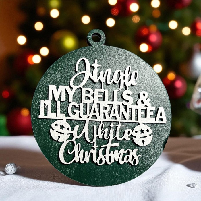 Handmade Wooden Christmas Ornaments, Farm Fresh Christmas Tree Holiday Home Decor, Unique Hanging Christmas Tree Decorations