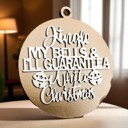 Jingle My Bells Handmade Wooden Christmas Ornaments, Farm Fresh Christmas Tree Holiday Home Decor, Unique Hanging Christmas Tree Decorations