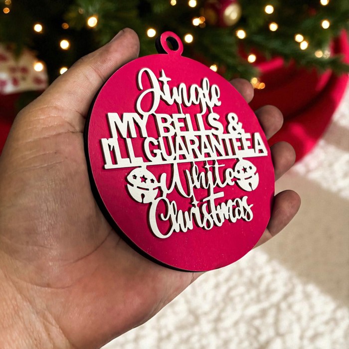 Handmade Wooden Christmas Ornaments, Farm Fresh Christmas Tree Holiday Home Decor, Unique Hanging Christmas Tree Decorations