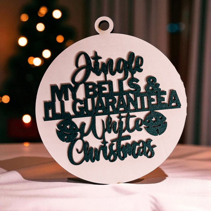 Handmade Wooden Christmas Ornaments, Farm Fresh Christmas Tree Holiday Home Decor, Unique Hanging Christmas Tree Decorations