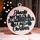 Jingle My Bells Handmade Wooden Christmas Ornaments, Farm Fresh Christmas Tree Holiday Home Decor, Unique Hanging Christmas Tree Decorations