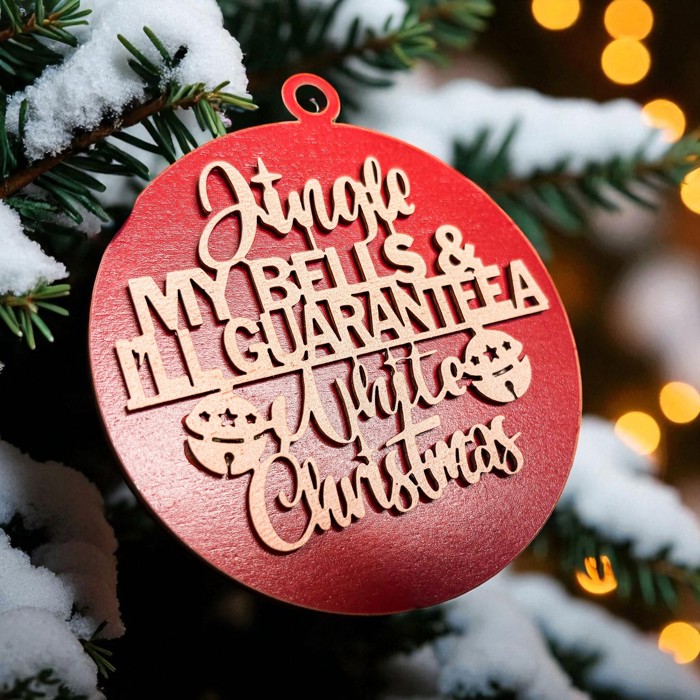 Handmade Wooden Christmas Ornaments, Farm Fresh Christmas Tree Holiday Home Decor, Unique Hanging Christmas Tree Decorations