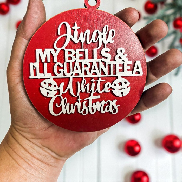 Handmade Wooden Christmas Ornaments, Farm Fresh Christmas Tree Holiday Home Decor, Unique Hanging Christmas Tree Decorations