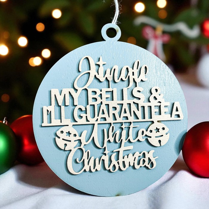 Handmade Wooden Christmas Ornaments, Farm Fresh Christmas Tree Holiday Home Decor, Unique Hanging Christmas Tree Decorations