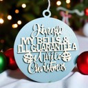 Jingle My Bells Handmade Wooden Christmas Ornaments, Farm Fresh Christmas Tree Holiday Home Decor, Unique Hanging Christmas Tree Decorations