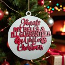 Jingle My Bells Handmade Wooden Christmas Ornaments, Farm Fresh Christmas Tree Holiday Home Decor, Unique Hanging Christmas Tree Decorations