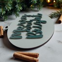 Merry & Bright Handmade Wooden Christmas Ornaments, Farm Fresh Christmas Tree Holiday Home Decor, Unique Hanging Christmas Tree Decorations