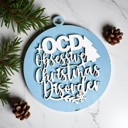 OCD Handmade Wooden Christmas Ornaments, Farm Fresh Christmas Tree Holiday Home Decor, Unique Hanging Christmas Tree Decorations