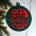 OCD Handmade Wooden Christmas Ornaments, Farm Fresh Christmas Tree Holiday Home Decor, Unique Hanging Christmas Tree Decorations
