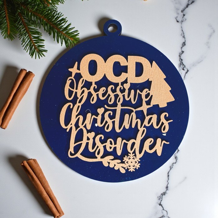 Handmade Wooden Christmas Ornaments, Farm Fresh Christmas Tree Holiday Home Decor, Unique Hanging Christmas Tree Decorations