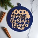OCD Handmade Wooden Christmas Ornaments, Farm Fresh Christmas Tree Holiday Home Decor, Unique Hanging Christmas Tree Decorations