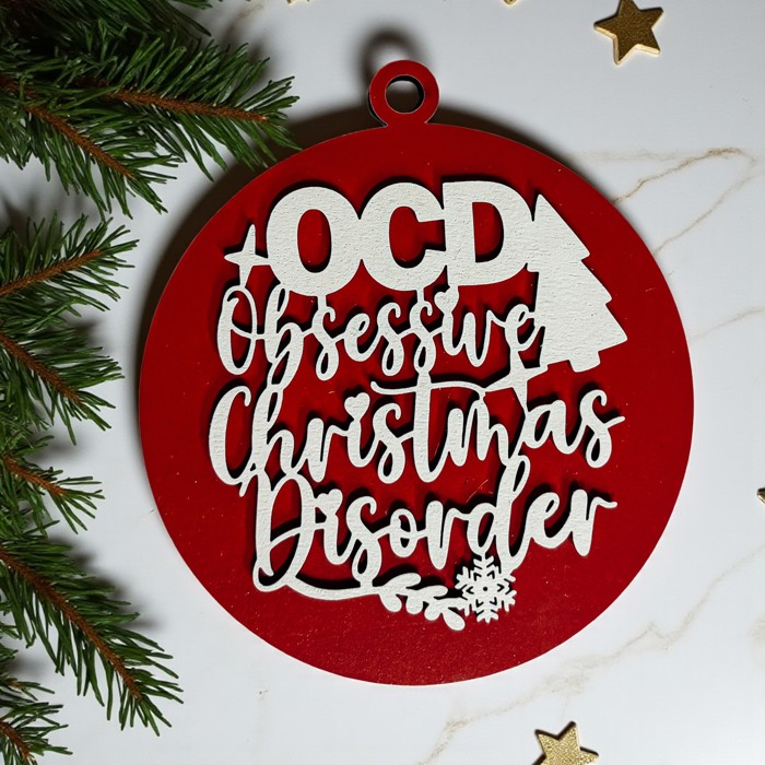 Handmade Wooden Christmas Ornaments, Farm Fresh Christmas Tree Holiday Home Decor, Unique Hanging Christmas Tree Decorations
