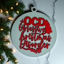 OCD Handmade Wooden Christmas Ornaments, Farm Fresh Christmas Tree Holiday Home Decor, Unique Hanging Christmas Tree Decorations