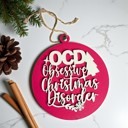 OCD Handmade Wooden Christmas Ornaments, Farm Fresh Christmas Tree Holiday Home Decor, Unique Hanging Christmas Tree Decorations